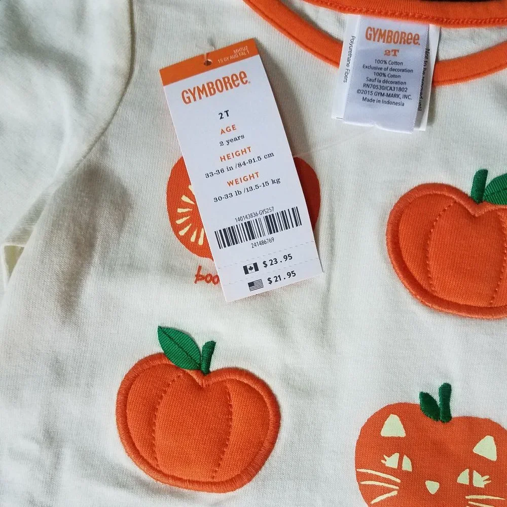 NWT Gymboree‎ Fall Pumpkin Tutu & T-Shirt Sz 2T